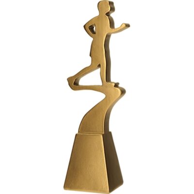 Cast figurine - Gold line runner