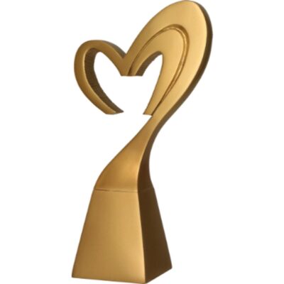 Cast figurine - heart