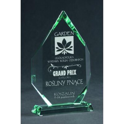 Стеклянный кубок с гравировкой и футляром