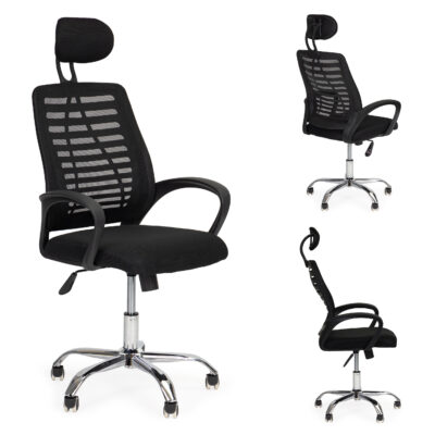 Swivel Office Chair with Headrest, Rocking Function, and Lift ModernHome
