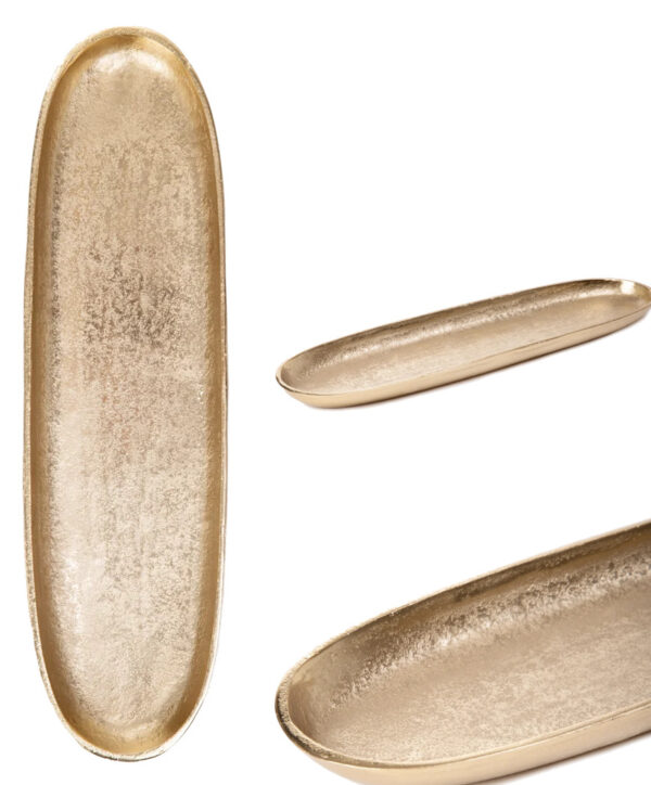 Декоративный поднос | GIRONA | продолговатый золотой | 39x12x3 см | 859170