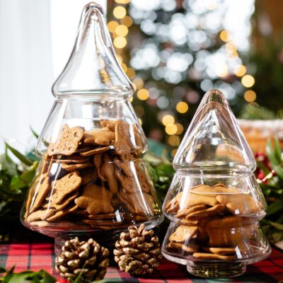 Christmas tree | TINSEL | glass | 26x16 cm | 950357