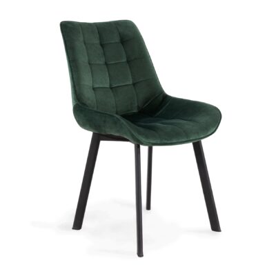 Chair | COLIN | velour green | 53x51x83 cm | ALL 970706