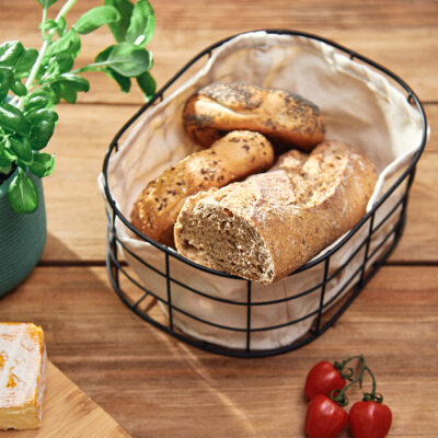 Корзина | DUNCAN | хлопок черный | 25x20 см | ALL 997208