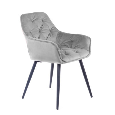 Chair | CHERRY | velour grey | 57x63x84 cm | 999165