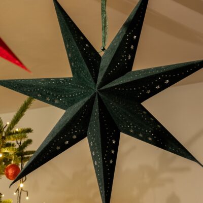 Star | GALLA | openwork suede green with led | 800004