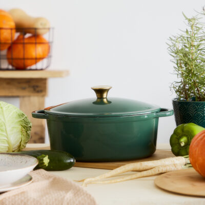 Кастрюля | ANDREAS | чугунная | зеленая | 3,5 л | 819129