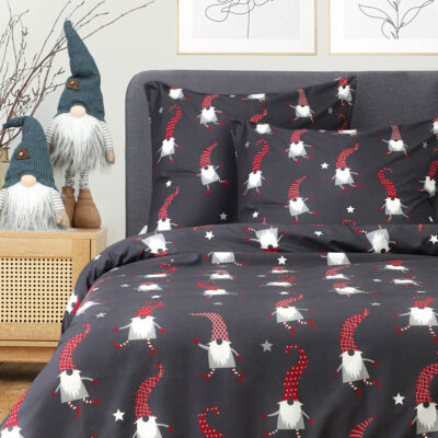 Bedding | GNOMM | microfibre with Christmas motif | 200x220 cm | XM22 829609