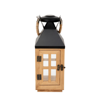 Lantern | BUREL | wooden | 12.5x12.5x31 cm | SS23 831886