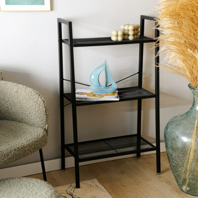 Bookcase | MALMI | metal black | 60x35x101.5 cm | ALL 832265