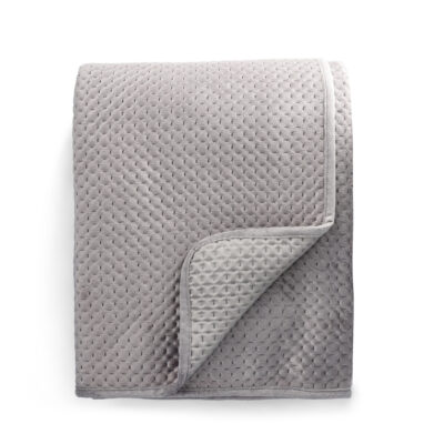 Покрывало | ZEMI | велюр серый | 220x240 см | SS23 834146