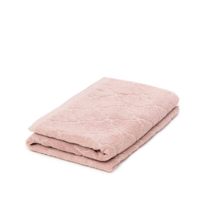 Towel | SAMINE | with Moroccan clover pink | 70x130 cm | SS23 838311