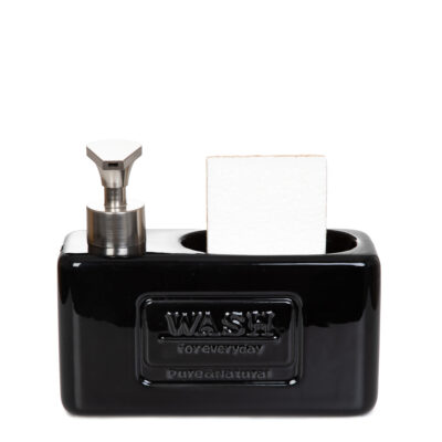 Диспенсер | JASAI | черный с губкой | 18x16 см | ALL 848266