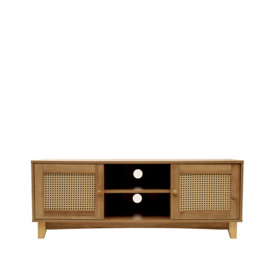 RTV cabinet | NOTTO | with rattan | 120x40x45 cm | ALL 849652