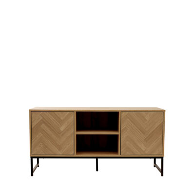 RTV cabinet | SWEN | natural with metal legs | 120x38x60 cm | ALL 849720