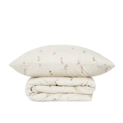 Постельное белье | REM | хлопок бежевый цветочный | 160x200 см | AW23 852492
