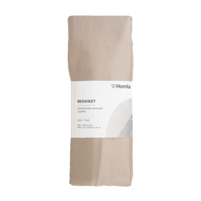 Простыня | DANIELLE | сатин бежевый | 140x200 см | AW23 855356