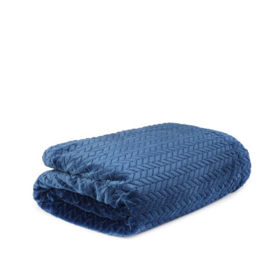 Одеяло | LAREN | темно-синее в елочку | 150x200 см | 855929