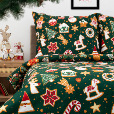 Bedding | GRINCHY | microfibre with Christmas motif | 200x220 cm | 858586