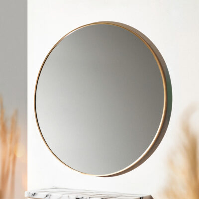 Mirror | ELORA | round gold | 80x80 cm | 872018