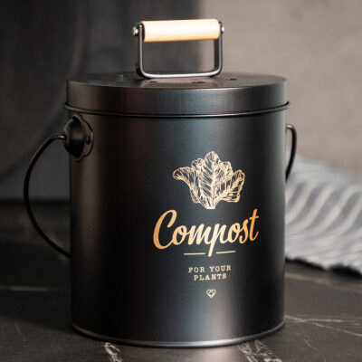 YENNIS | контейнер для компоста черный | 18x16 см | 872988