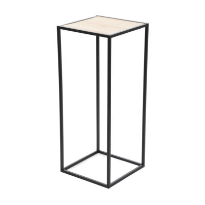 Цветочный ящик | ROH | металл черный | 31x31x75 см | 876696