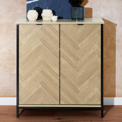 Chest of drawers | SWEN | natural with metal legs | 80x40x88 cm | 879109