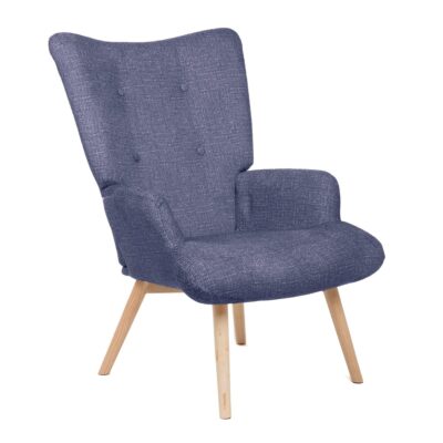 Armchair | MOSS POP | in fabric navy blue | 72x73x96cm | 882901