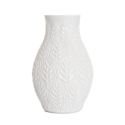 Vase | NATTO | ceramic embossed ecru | 15x15x24 cm | 885926