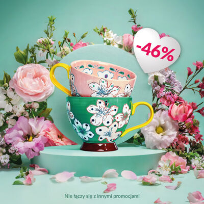 Кружка | SALVA | розовая с ручной росписью | 0,4 л | 886589