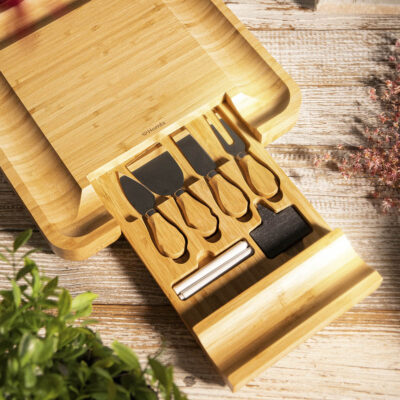 RUMI | Сервировочная доска с мисками и ножами | 33x33 см | 887388