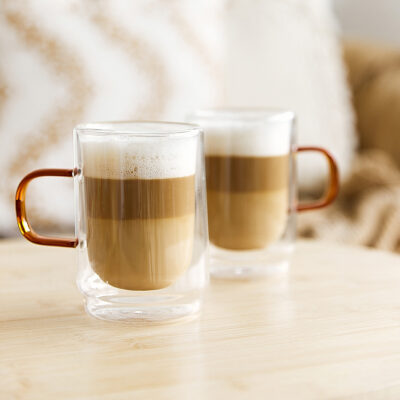 Набор стаканов | CEMBRA RETRO | с двойными стенками и янтарным стеклом 2 шт | 0.35 | 888132