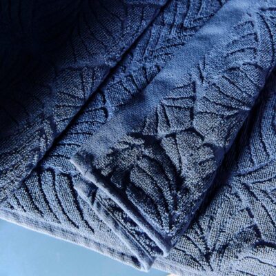 Towel | ESTRELLA | cotton blue leaf | 70x130 cm | 896939