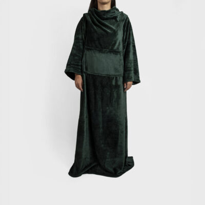 Одеяло для телевизора | SCALES | с рукавами зеленое | 130X170 | 898407