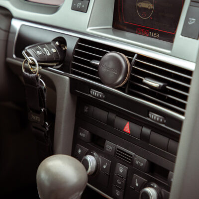 Car fragrance set | SLEEK LEATHER | Amber Musk | 16x6x11.5 cm | 708589