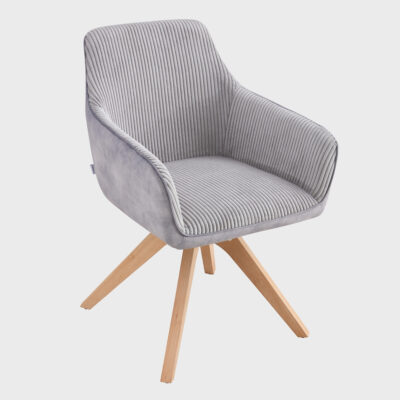 Chair | PESA | in combined fabric grey | 56x60x82 cm | 708787