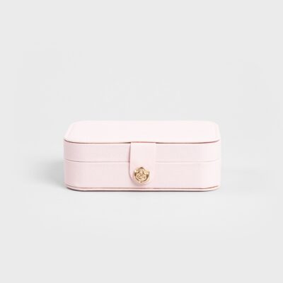 Шкатулка для украшений | LOVE | розовая экокожа | 17x12x6 см | 726477