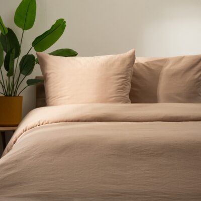 Постельное белье | GOSSY | хлопок бежевый | 220x200 + 2*70x80 см | 729508