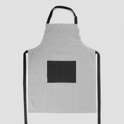 Кухонный фартук | FASKO | в черно-белую полоску | 60x80 см | 738876