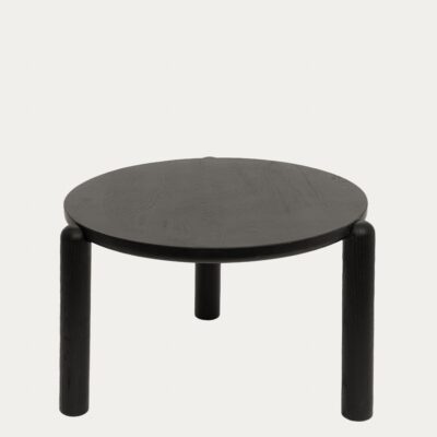 Stolik kawowy | DELICIA | drewniany dębowy czarny | 60x60x40 cm | 739453