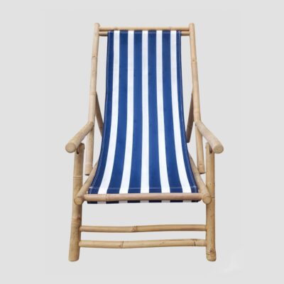 Lounger | MARE | in blue and white stripes | 139x60x11 cm | 741845