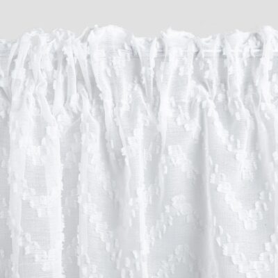 Штора-жалюзи | MIRA | вуаль с тисненым узором белая | 140X250CM | 742460