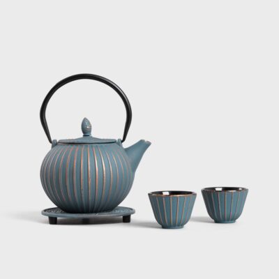 Чайный набор | ANDREAS | чугун синее золото | 4 шт | 744167