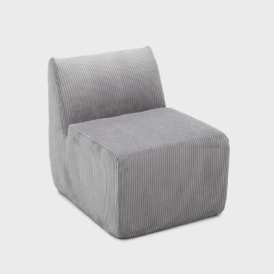 Fotel modułowy | SVELA | szary sztruksowy | 59,5x80x62 cm | 746741