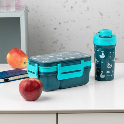 Набор ланч-боксов | B2 CAIRO | темно-синий с кружкой | 1,8 л + 0,5 л | 748875