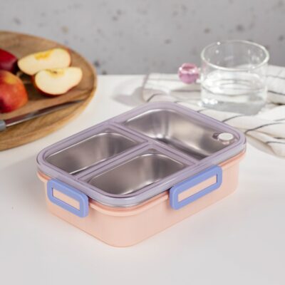 Ланчбокс | B2 KYOTA | 3 элемента розовый | 0,75 л | 748899