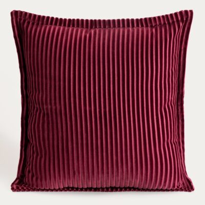 Pillowcase | SAMT | velvet corduroy structure burgundy | 45x45cm | 749025