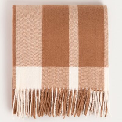 Koc | MELROSE | puszysty w kratę | 150x200 CM | 749704