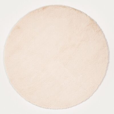 Rug | FALEN | imitation fur round beige | 90 cm | 750540