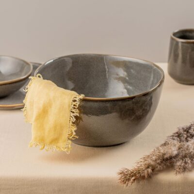 Миска MYSTIC | большая серая | 26 см | 750861